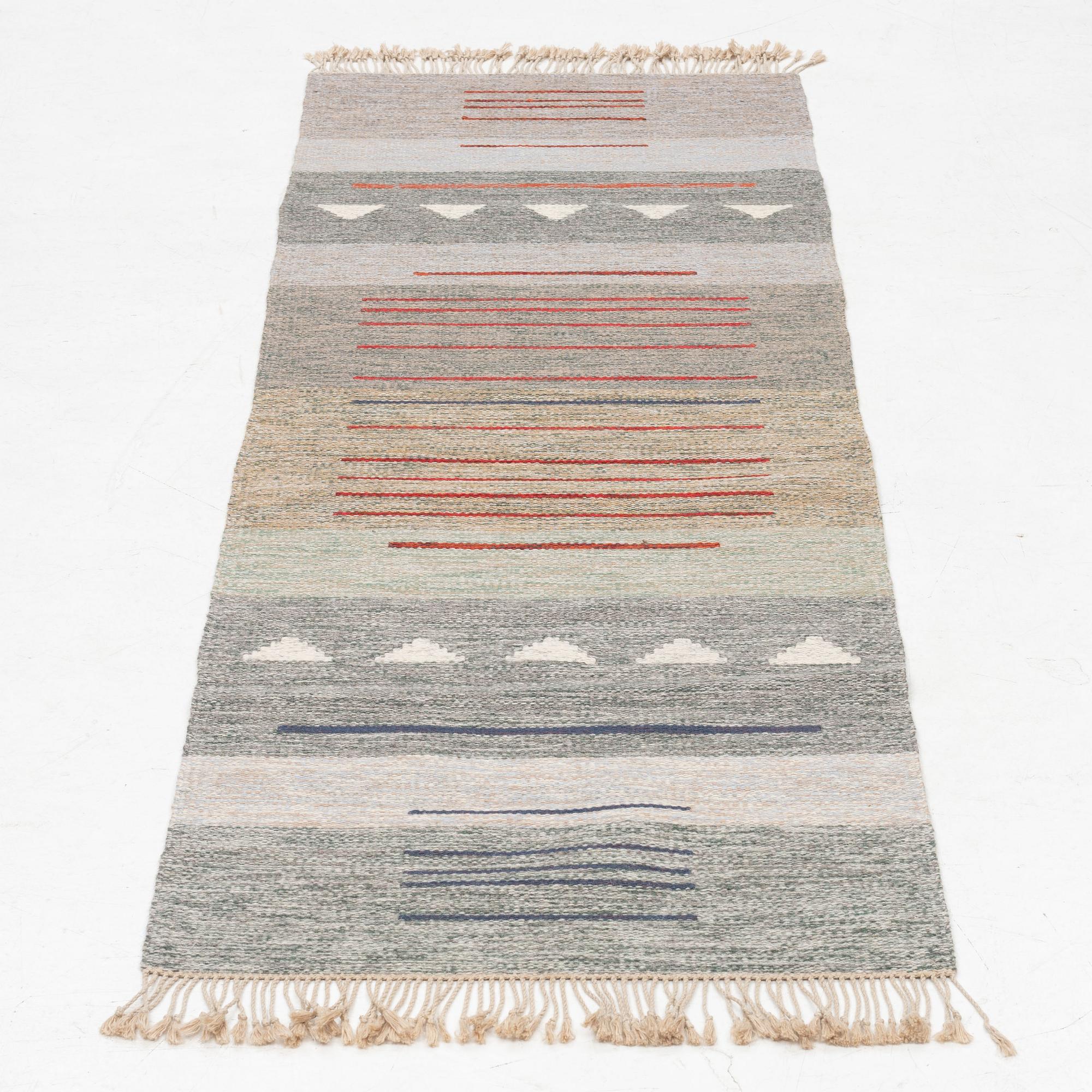 Gallerimatta, rölakan, ca 225 x 78 cm.