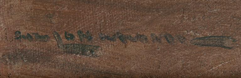 Arvid Johanson, Segelbåtar i solnedgång.