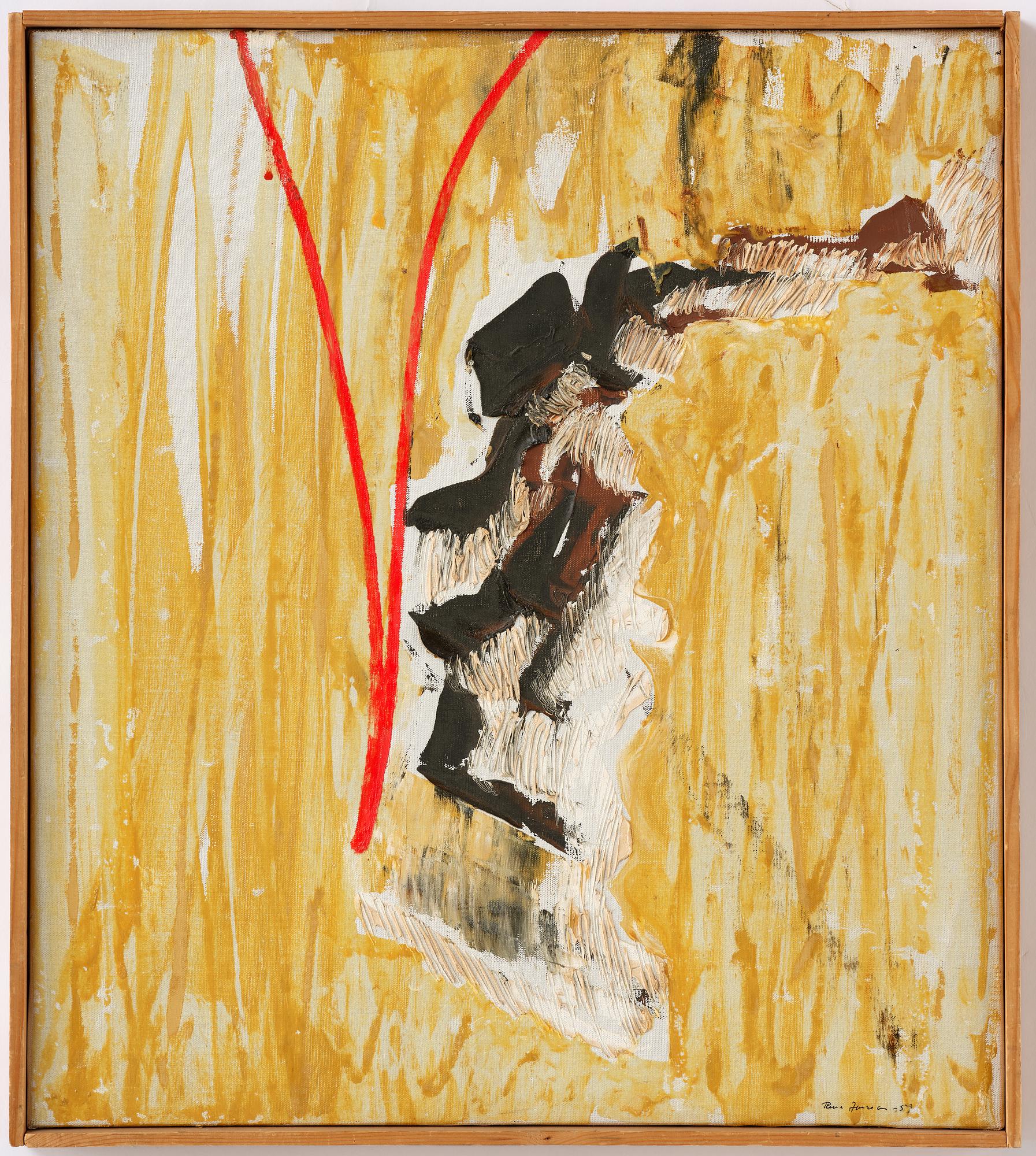 Rune Jansson, oil on canvas, signed and dated -59.