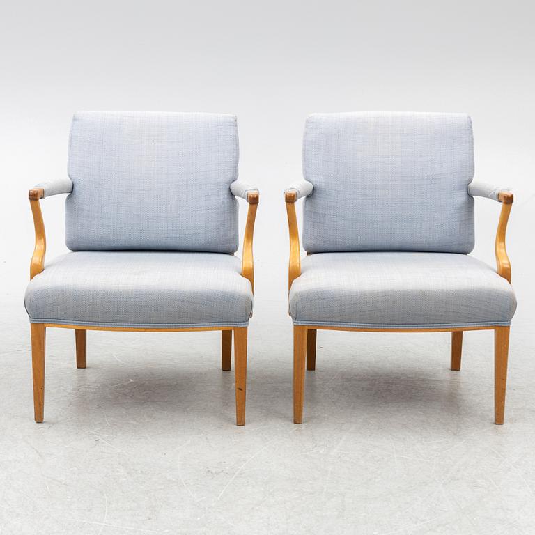 Josef Frank, armchairs, a pair, model 969, Svenskt Tenn.