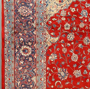 A Sarouk carpet, approximately 365 x 277 cm.