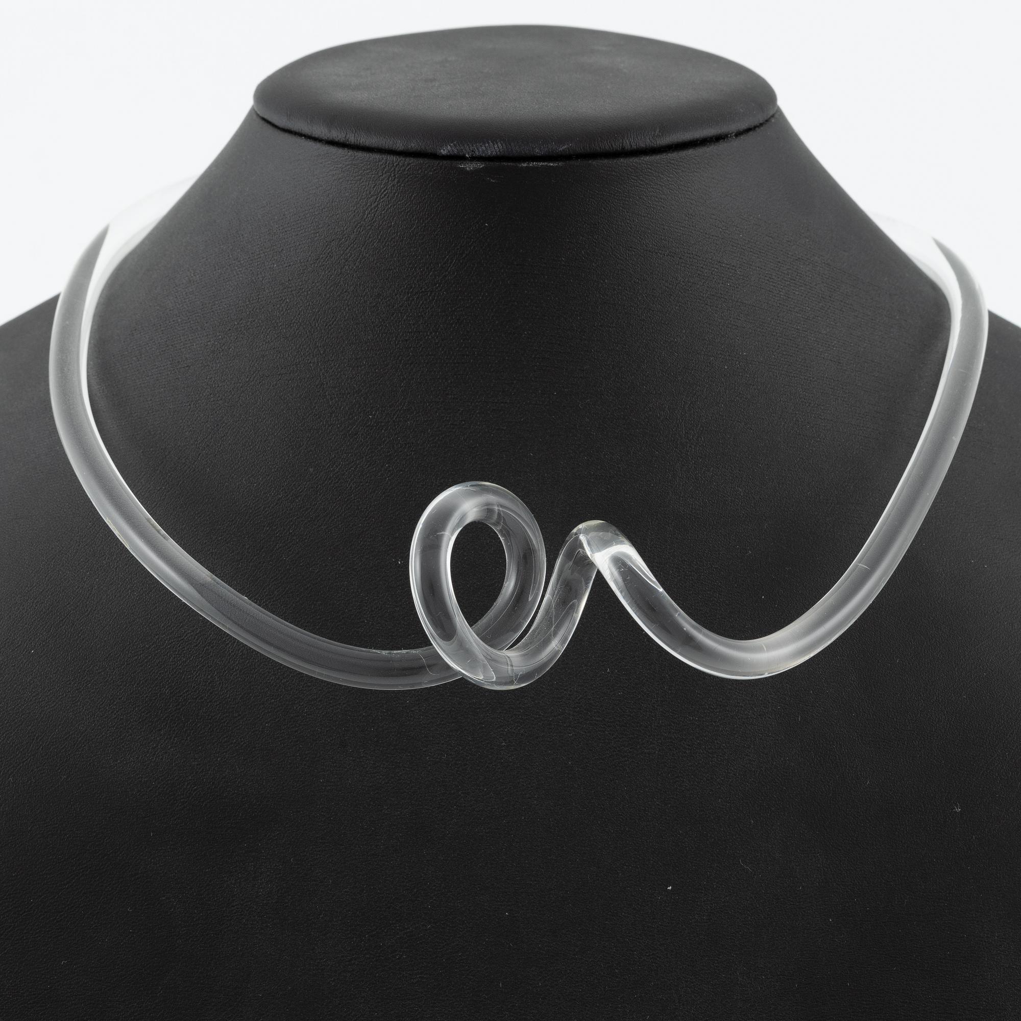 Siv Lagerström, necklace, three pieces, acrylic plastic.