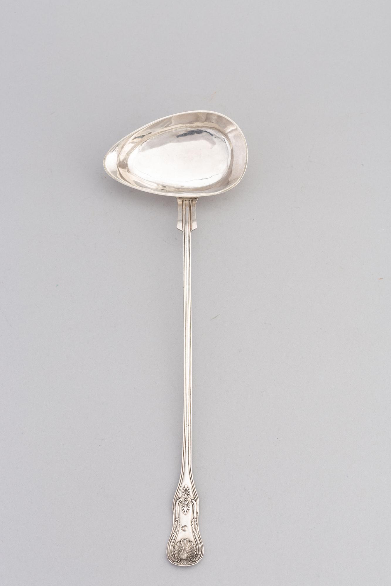 A Swedish Silver Laddle, mark of JA Selling, Härnösand 1869.