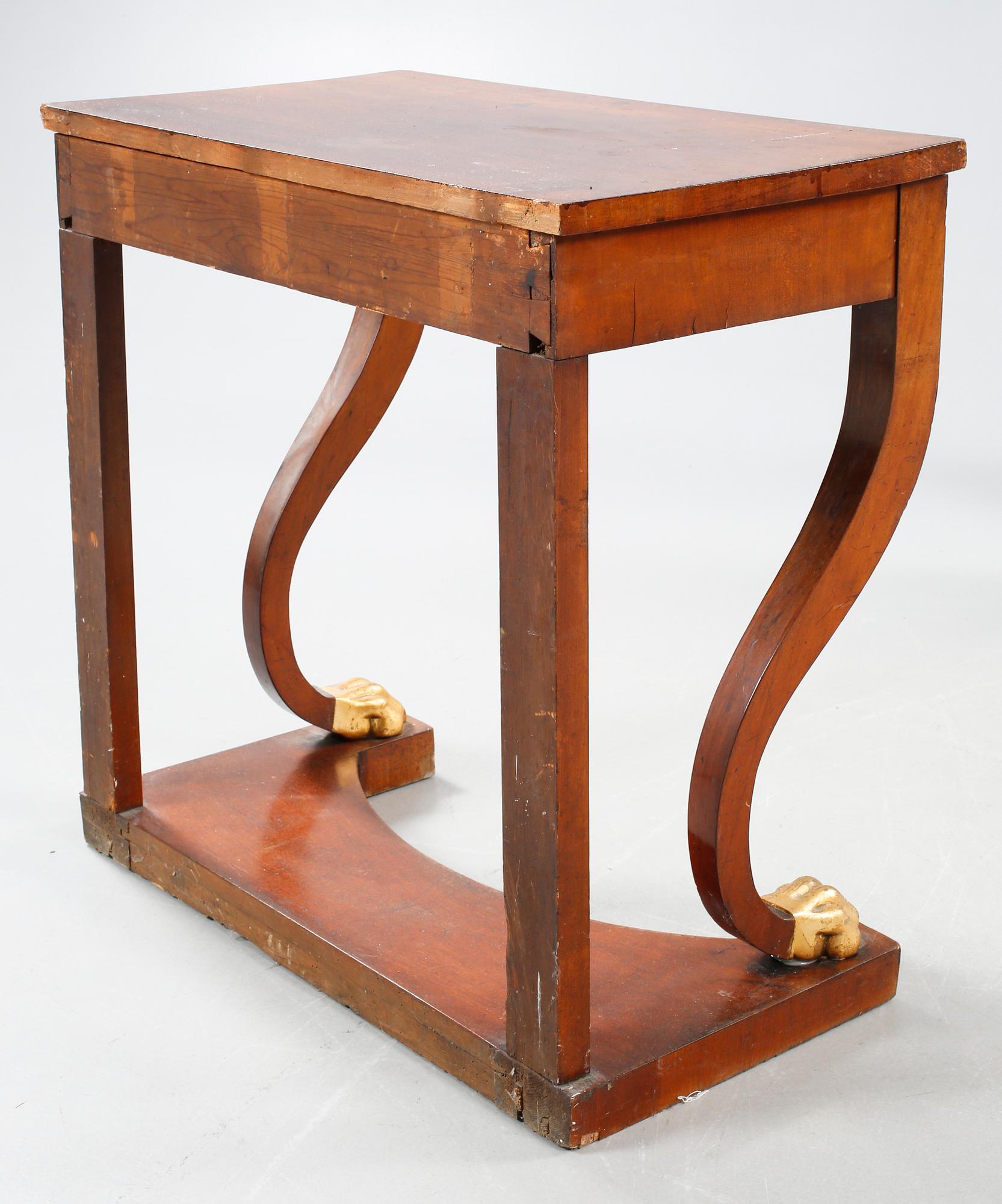 MIRROR AND CONSOLE TABLE, Axel Berg, Gothenburg, first half ot the 19th century.