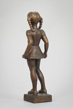 JONAS FRÖDING, skulptur, brons, sign.