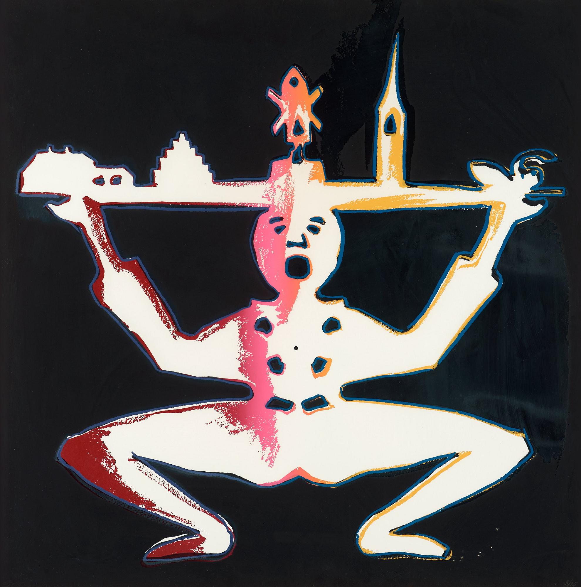 ANDY WARHOL, the complete suite with four silkscreens in colours, 1987,