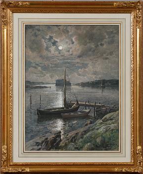 ANNA GARDELL-ERICSON, akvarell, signerad och daterad 1888.