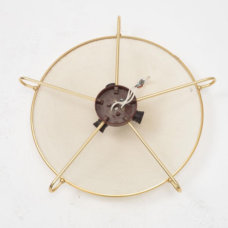 A brass ceiling light, Erco Leuchten, Germany, second half of the 20th Century.