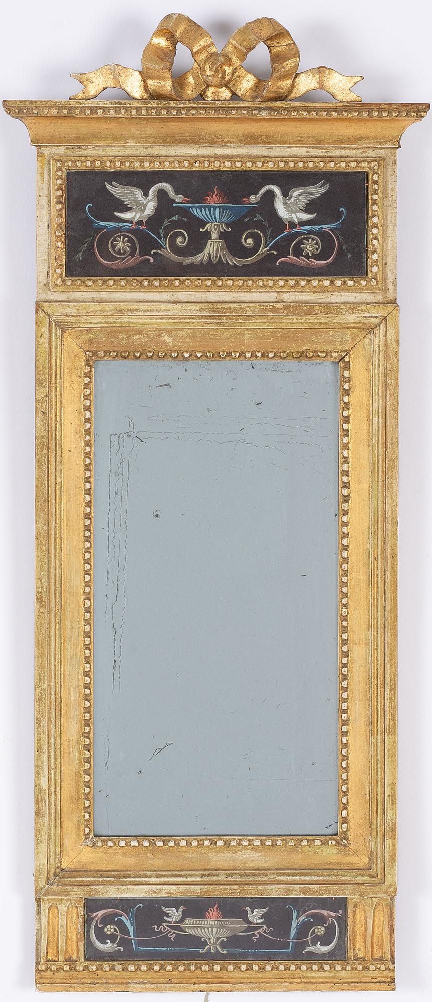Spegel, omkring 1800, Sengustaviansk.