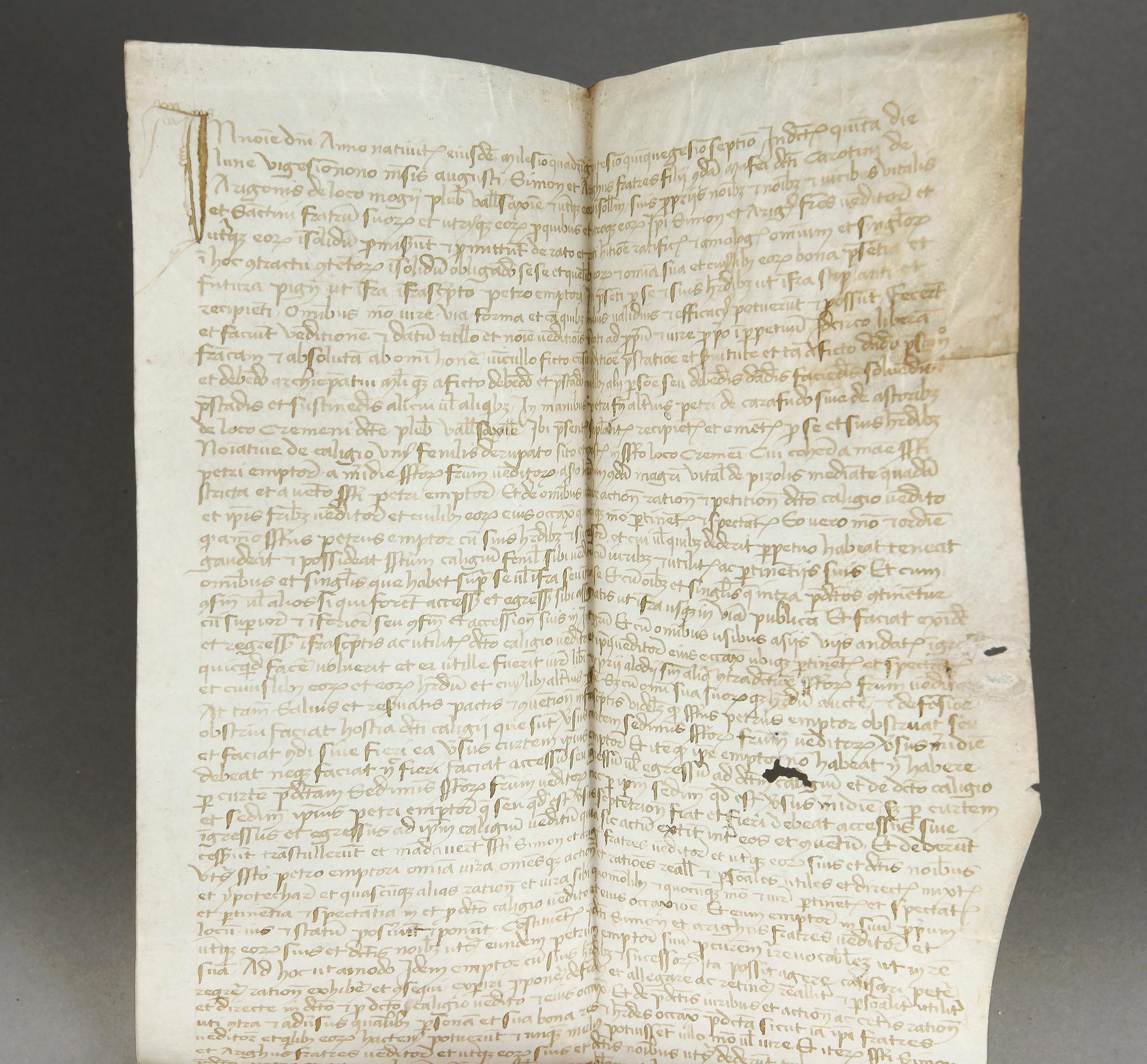 PERGAMENTDOKUMENT, daterat 1457.