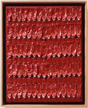 Arman (Armand Pierre Fernandez), "Monochrome Accumulation no: 2508".