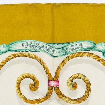 Hermès, two scarves, "Jouvence" and "Samourai".