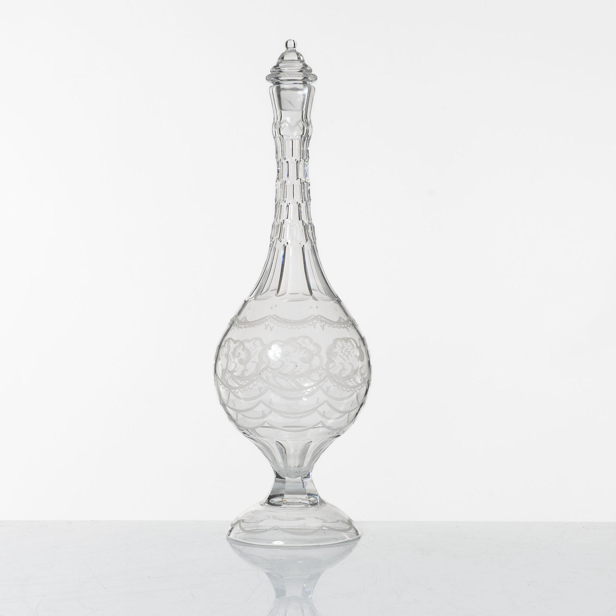 Simon Gate, glasservis, 38 delar, "Molnet", Orrefors.