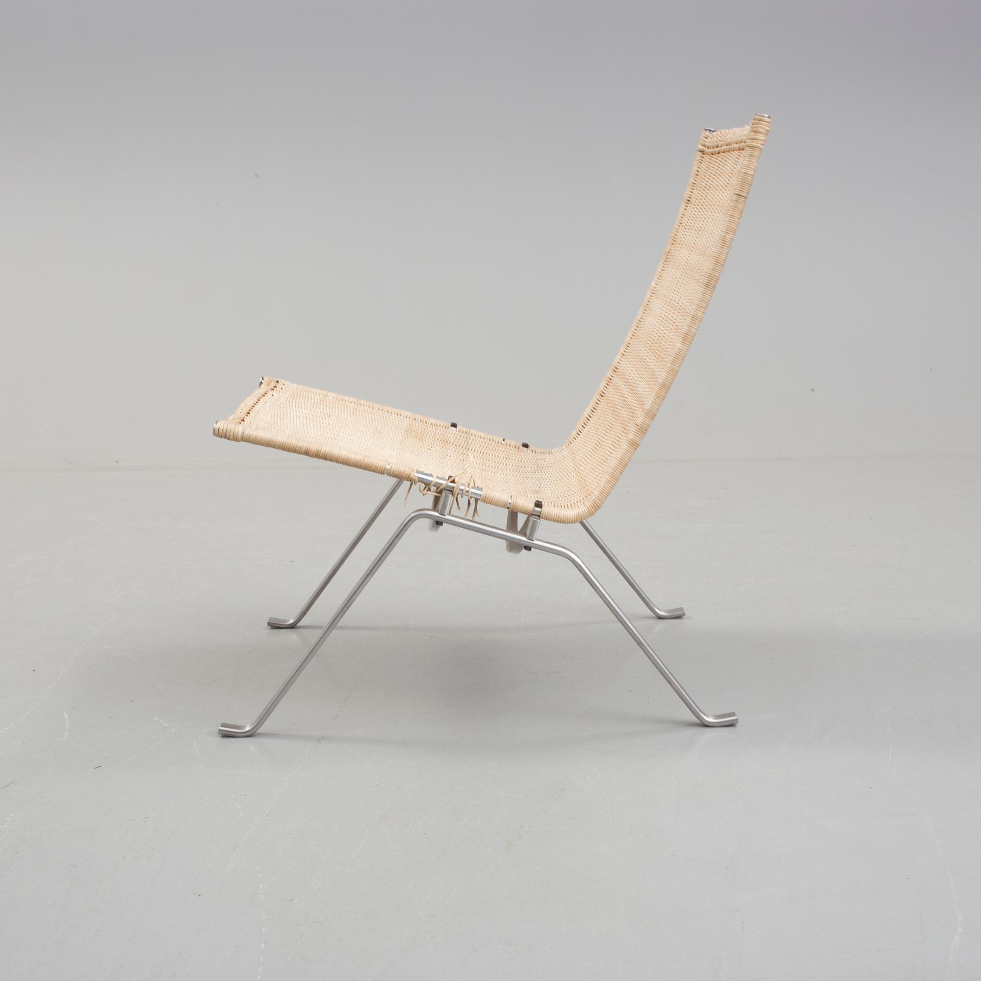 FÅTÖLJ, "PK-22", Poul Kjaerholm, Fritz Hansen 2000.
