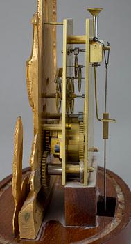 BORDSPENDYL, signerad Henrik Wahlqvist, Stockholm, daterad 1847.