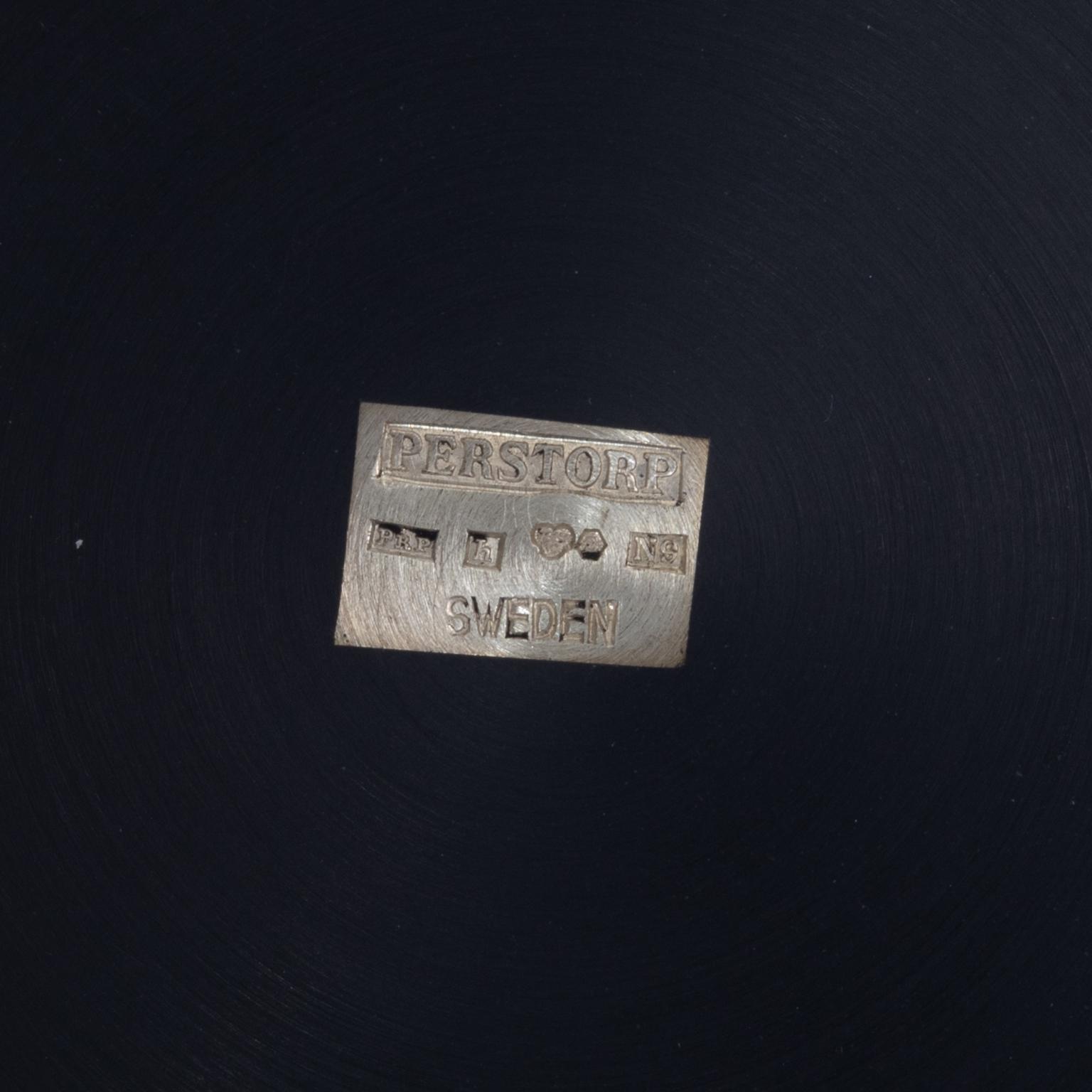 Wilhelmina Wendt, four glass coasters, Perstorp, Helsingborg, 1961-1964.