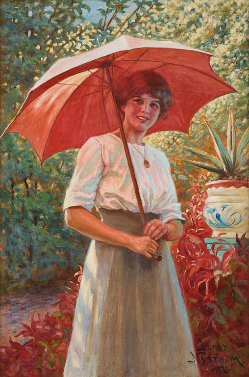 Jenny Nyström, Det röda parasollet (The Red Parasol).