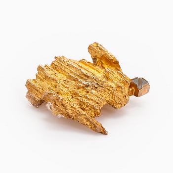 Björn Weckström, brosch, "Aquarius", 14K guld, akvamarin, Lapponia 1969.