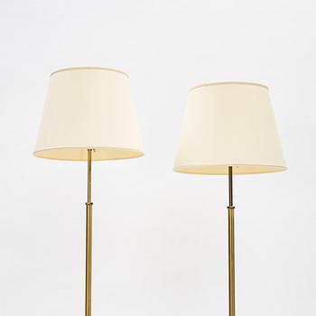 Josef Frank, a pair of model 2326 brass floor lamps, Firma Svenskt Tenn.
