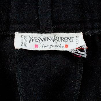 YVES SAINT LAURENT, a pair of wool blend pants.