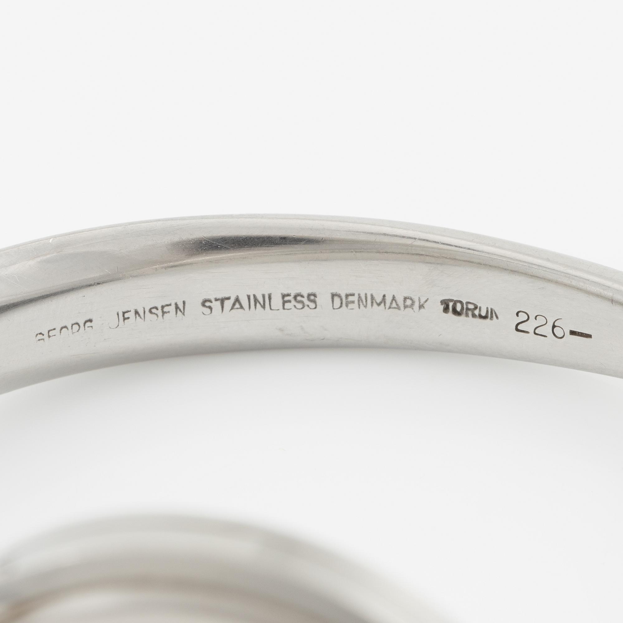 Georg Jensen, "L.U.Chopard & Cie", design Vivianna Torun Bülow-Hübe , armbandsur, 33 mm.