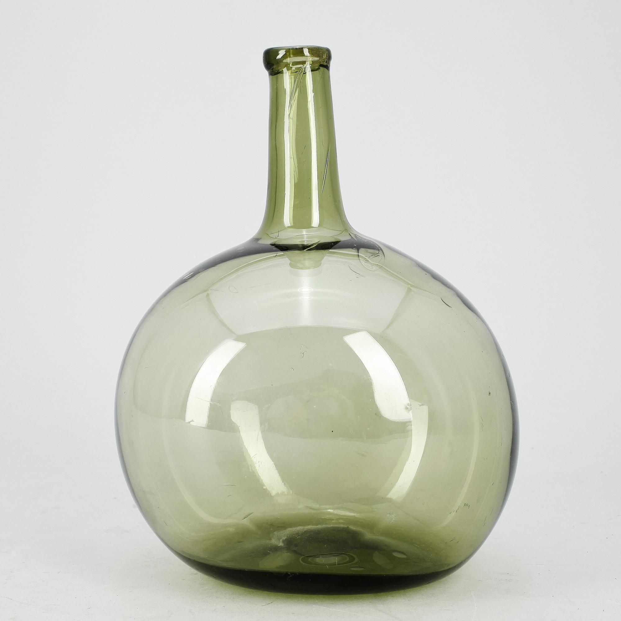 FLASKA, glas, 1700-tal.
