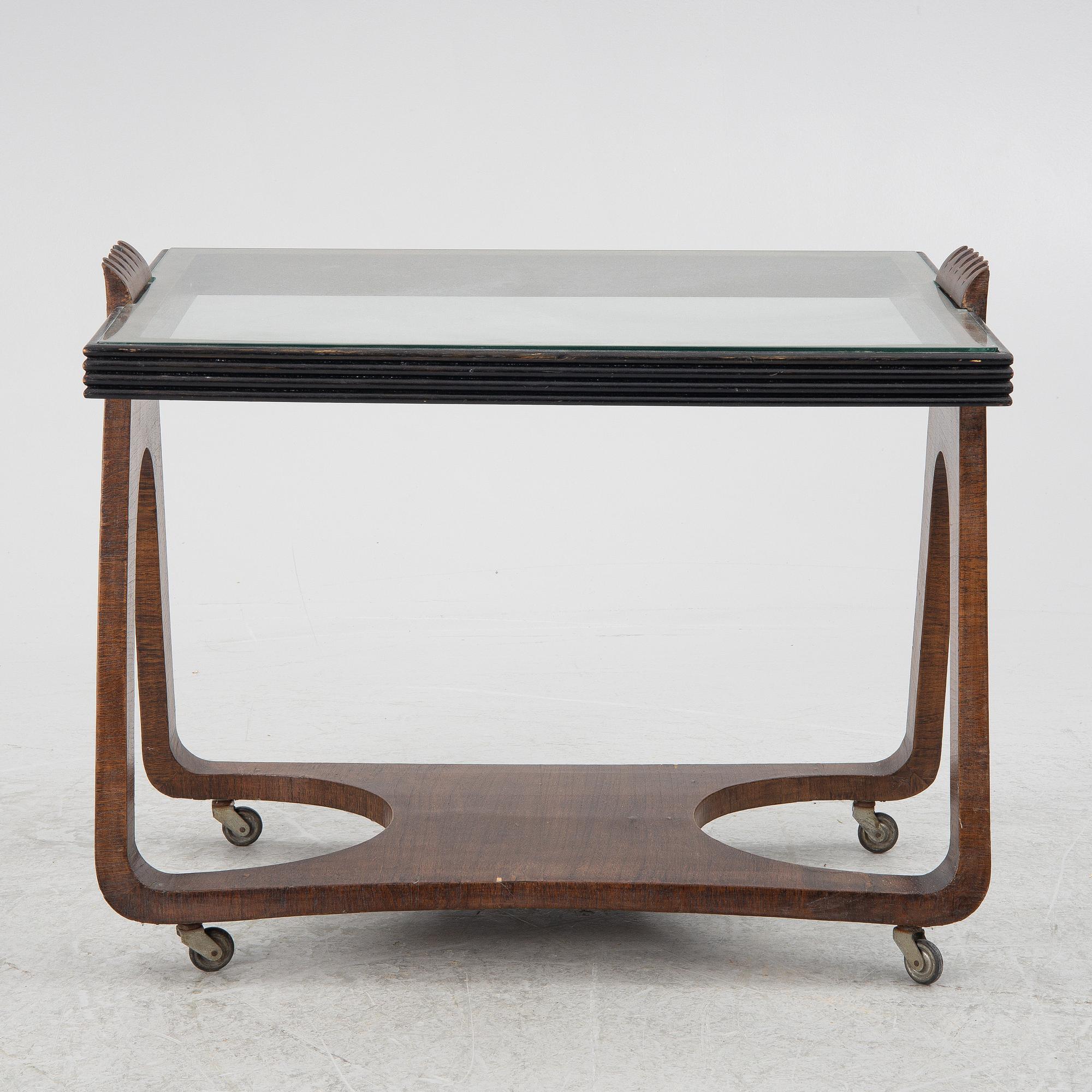 Italian designer, a serving trolley, mid-20th century.