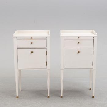 A pair of 'Västa Ny' bedside tables, Ikea, late 1990s.
