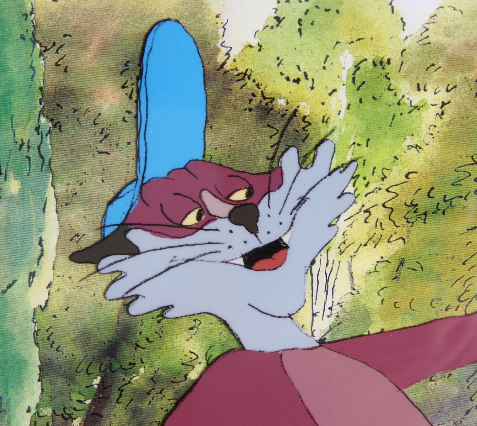 ORIGINALCEL, ur "Pelle Svanslös". Blandteknik, Team Film, sign SL.