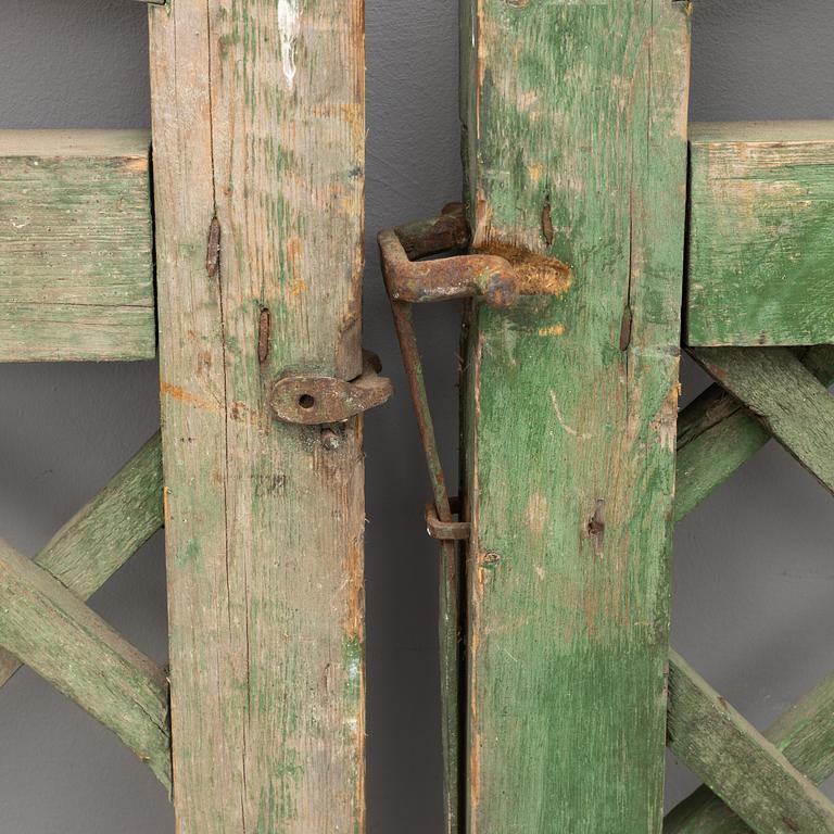 A pair of gates, from around the year 1900.