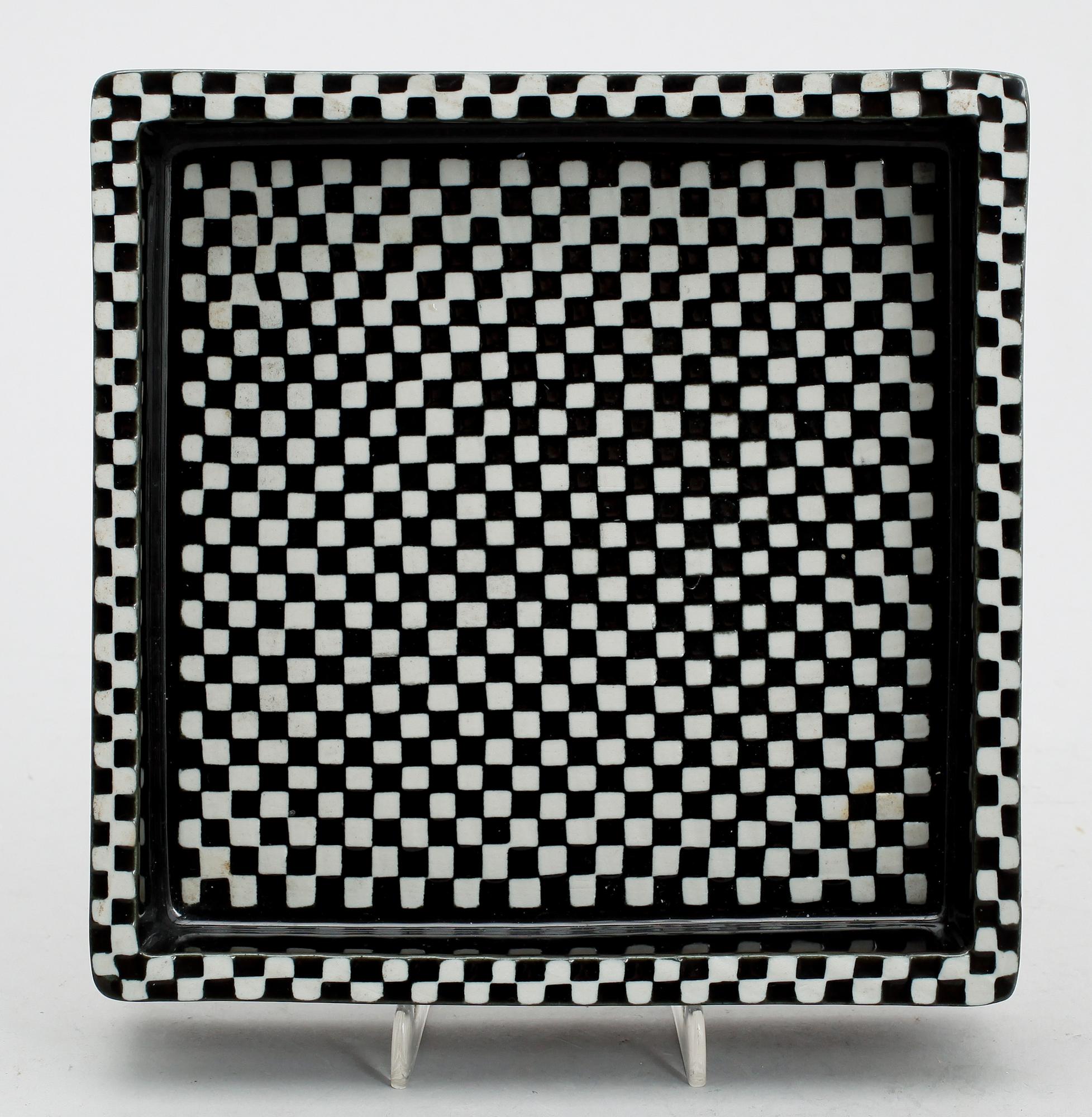 FAT, stengods, "Domino", nr 14, Stig Lindberg, Gustavsberg.