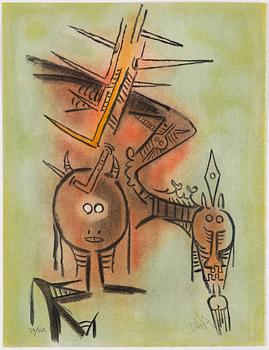 WIFREDO LAM, 10 litographs, signed and numbered 77/262.