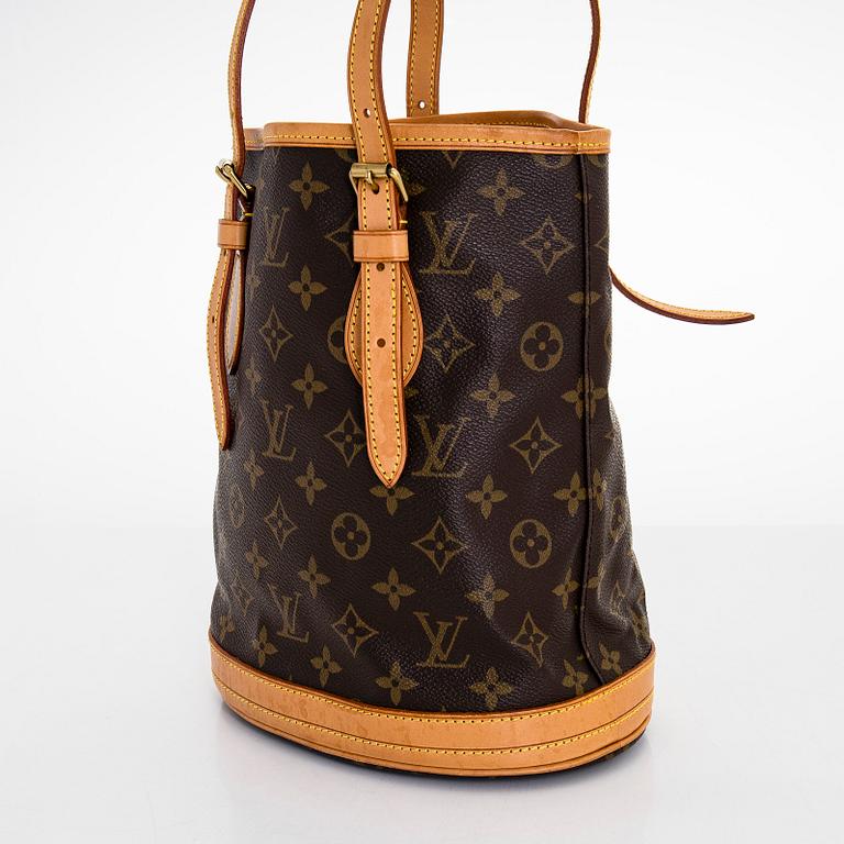 Louis Vuitton, väska, "Petit Bucket", samt pochette.