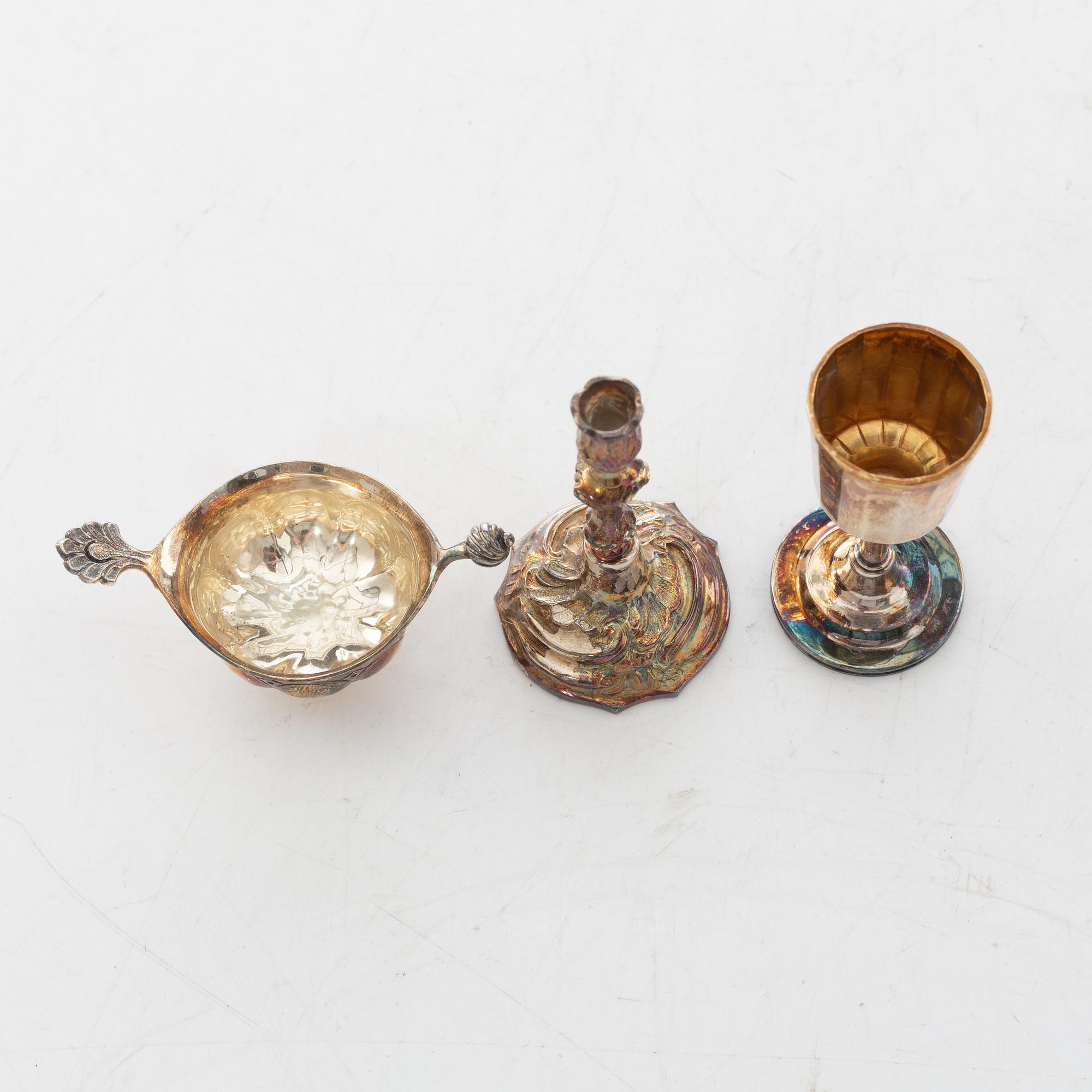 "The Swedish silver treasure", 10 miniatures, silver, GAB, Eskilstuna 1980-1983.