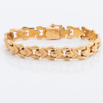 BRACELET 18k gold, 14,9 g, approx 18 x 1 cm.