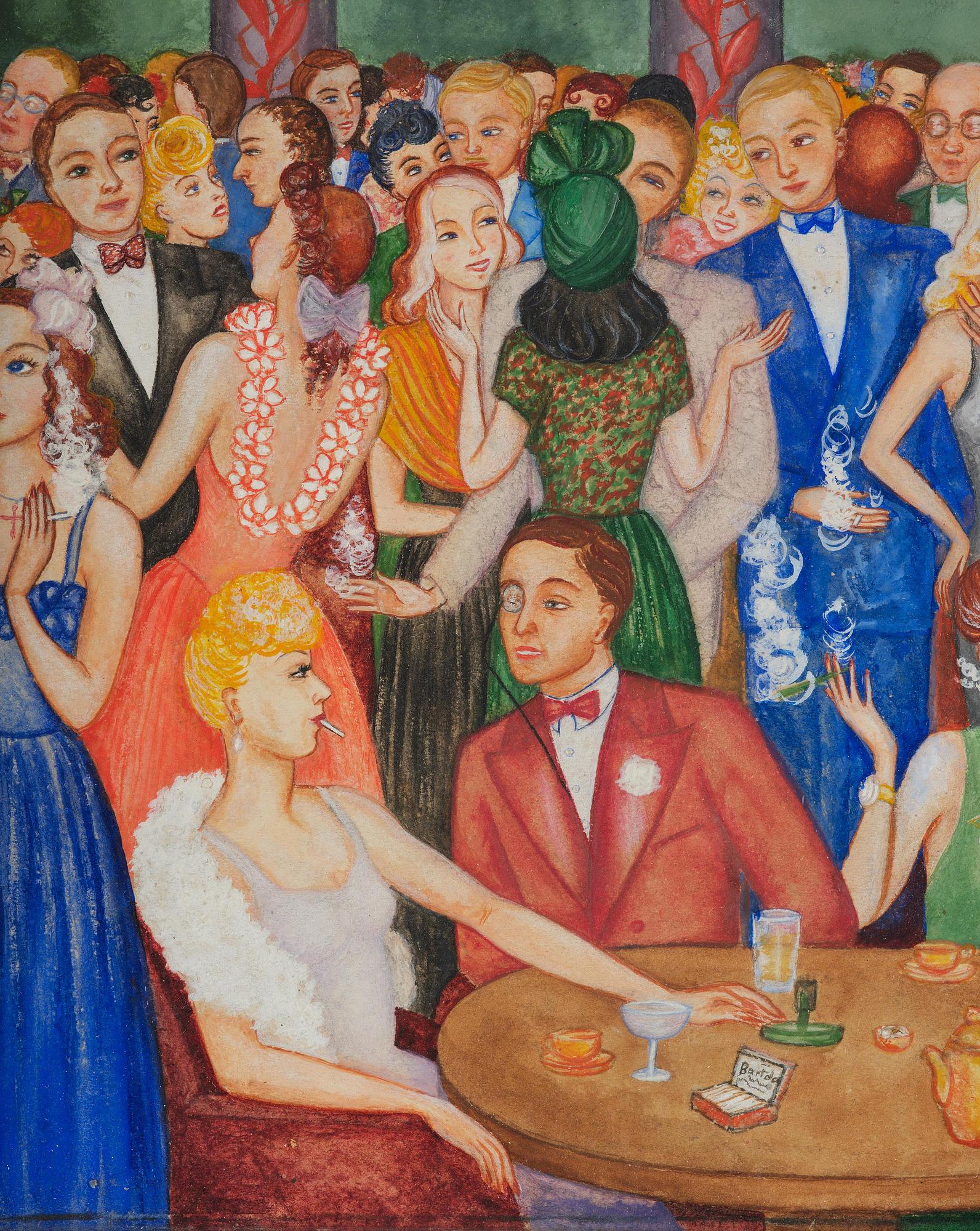 Ingrid von Dardel, Festive gathering.