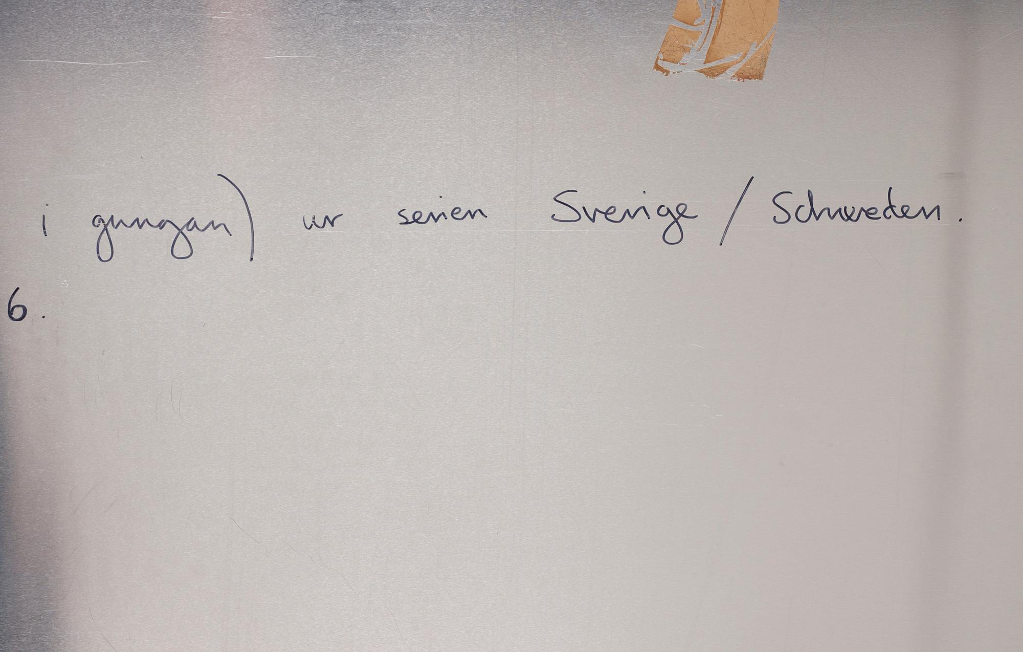 Maria Miesenberger, 'Utan titel (Männen i gungan)', 1996.