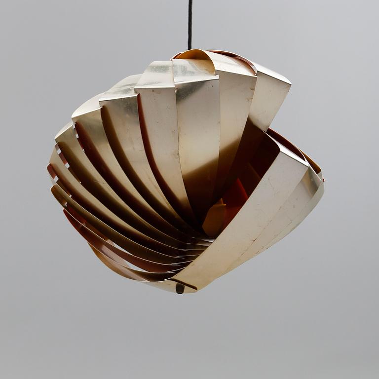 TAKLAMPA, "Konkylie" / "Tivolilampan", Louis Weisdorf, Lyfa, Danmark. 1960-tal. Höjd ca 40 cm.