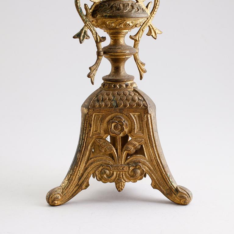 KANDELABRAR, 1 par, 1800-talets andra hälft.
