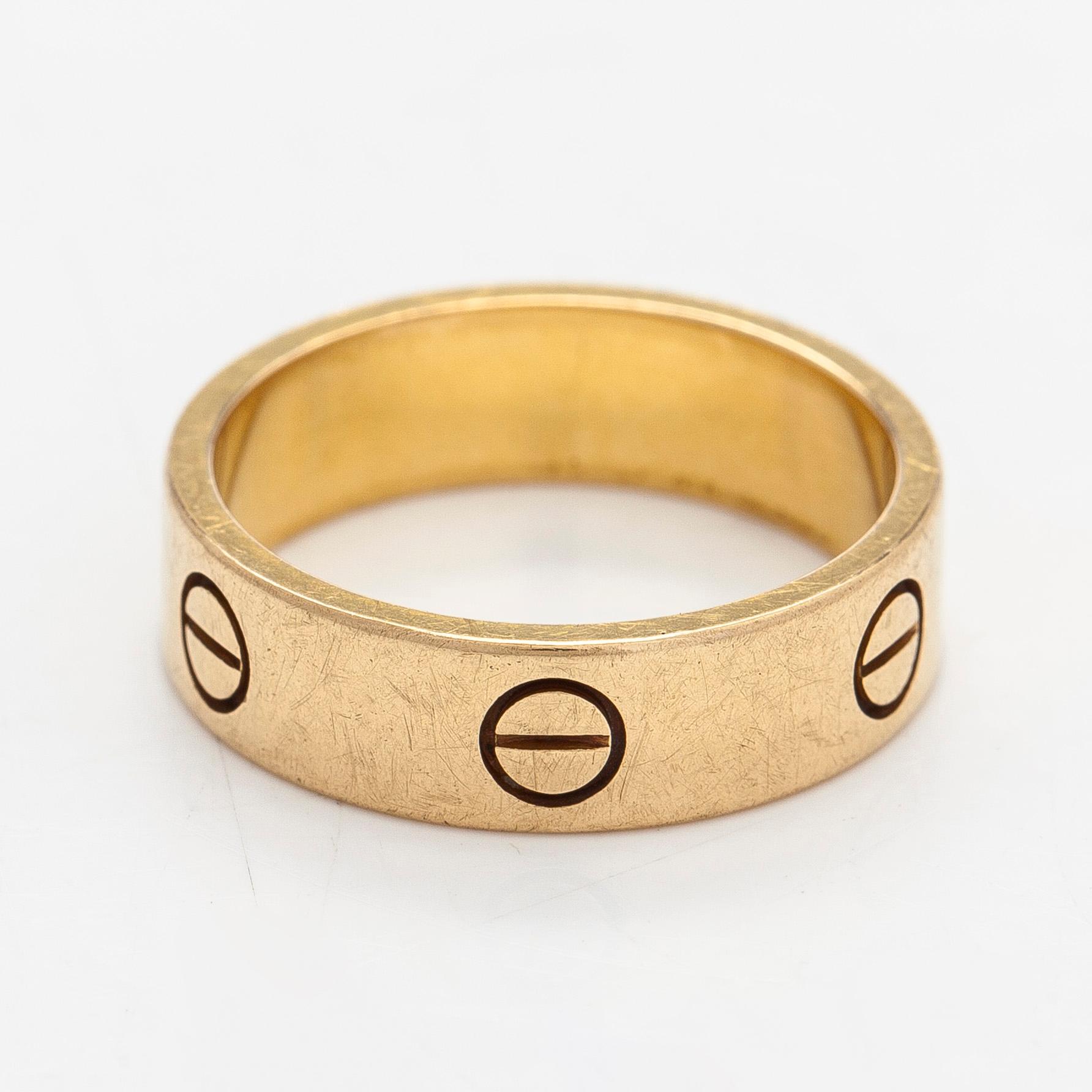 Cartier, sormus, "Love", 18K kultaa.