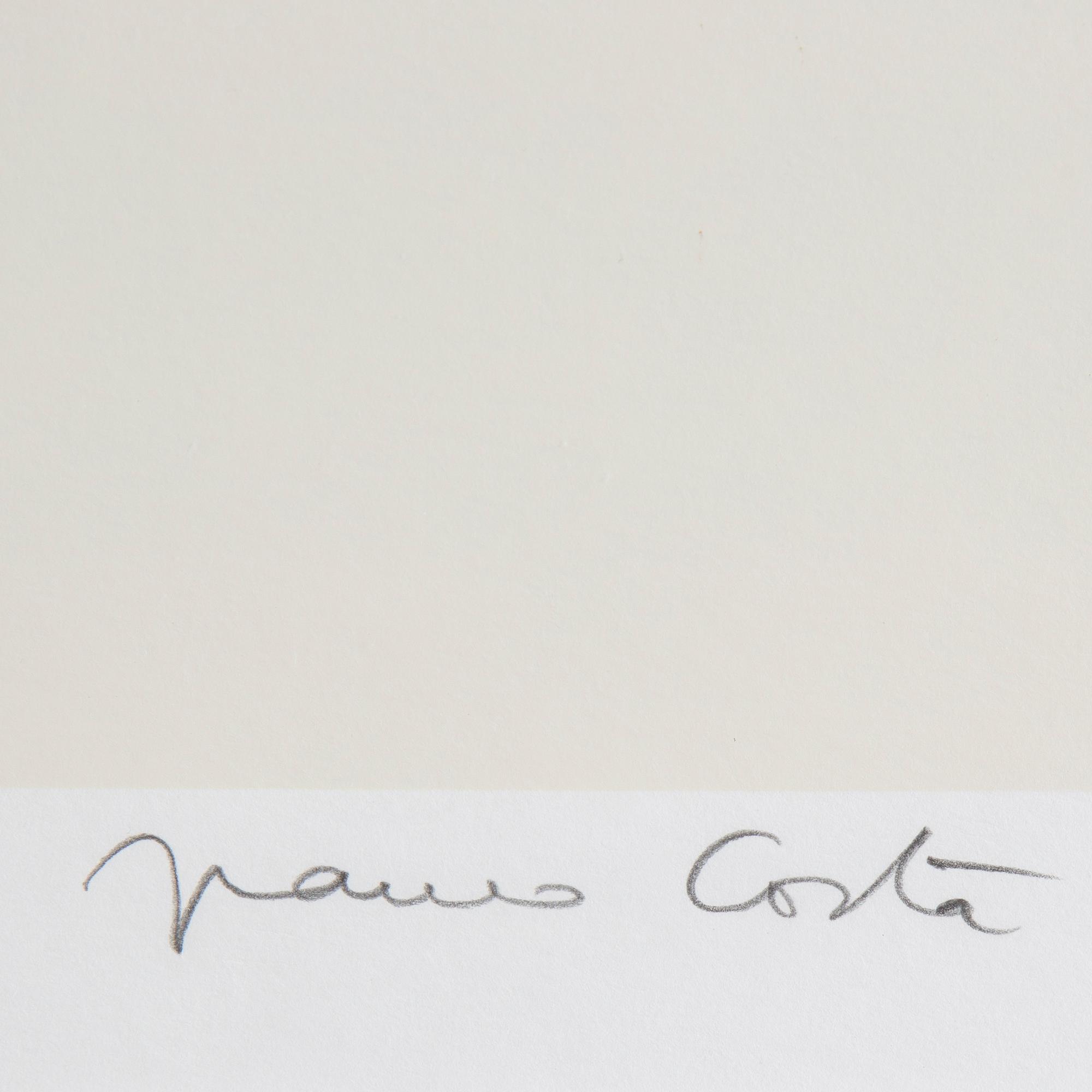 Franco Costa, slkscreen in colours, signed 129/250.
