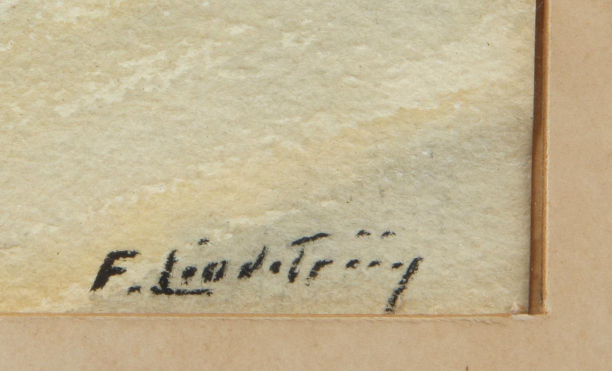 PARTI GRAFIK, 4 delar, F Lindström, 2 st, Artur Bengtsson samt Gustav Kronér, sign.