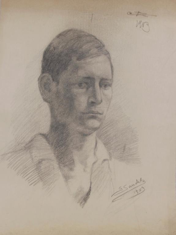 SANDELS, GÖSTA, parti teckningar, signerade, 6 st.