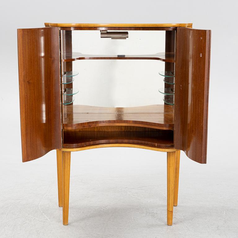 A Swedish Modern inlay drinks cabinet, AB Rödeby Möbler, Ronneby, 1940s.