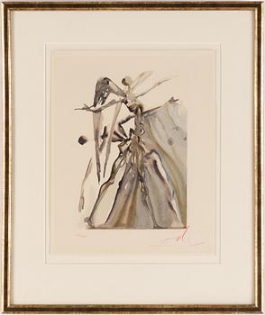 Salvador Dalí, woodcut, signed and numbured, 108/150.