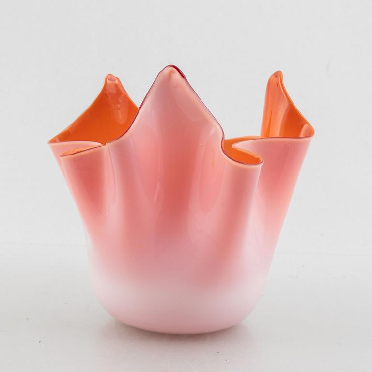 Vase, glass, Avem, Murano, Italy, circa the mid-20th century.