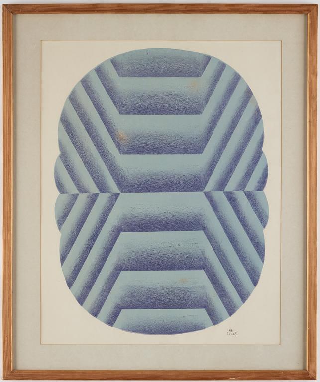 KUMI SUGAI, lithograph in color, signed and dated -64.