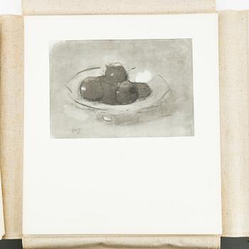 HELENE SCHJERFBECK, mapp med reproduktioner, 48 st, 1945.