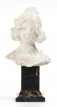 SKULPTUR, alabaster, 1900-tal.