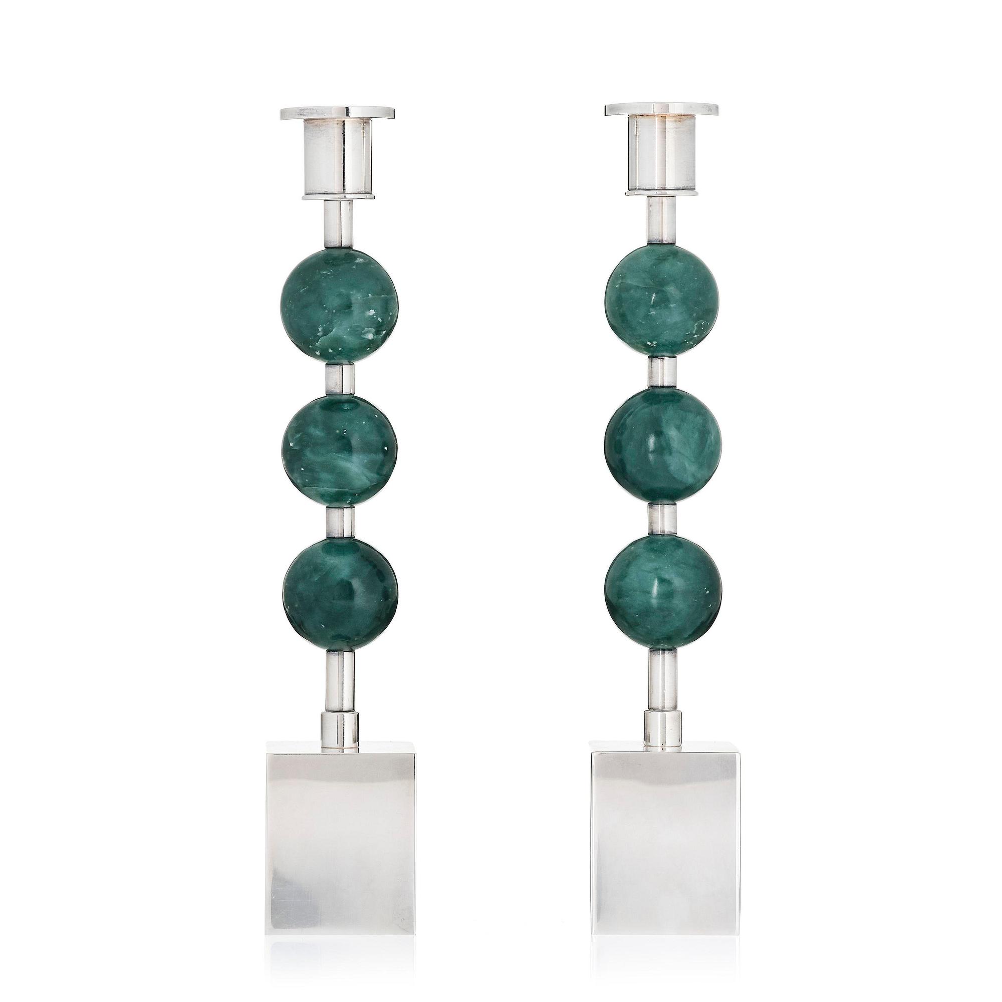 Sigurd Persson, Candlesticks, a pair, “Tre Kulor”, Sigurd Persson Design.